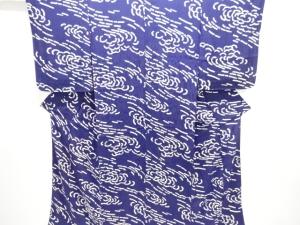 大正ロマン　紋錦紗荒波模様着物